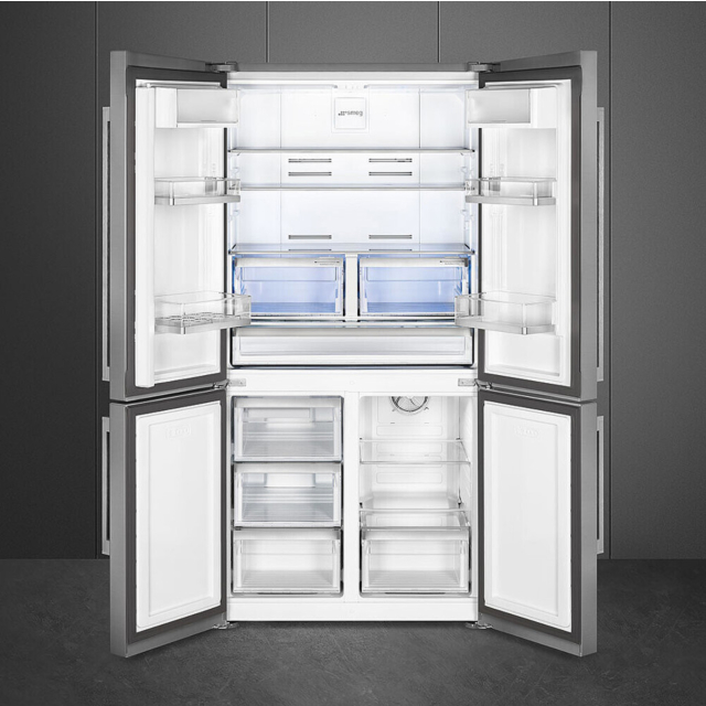 Smeg FQ60XDE 92cm Four Door Fridge Freezer - Stainless Steel Effect