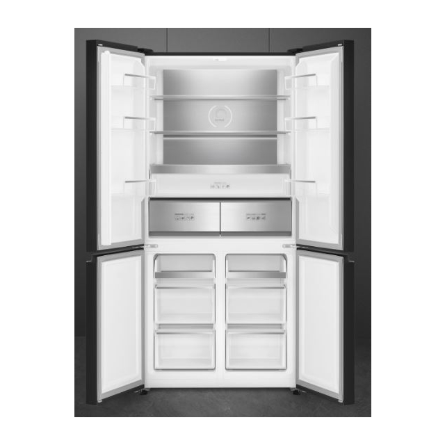 Smeg FQI60KD 91cm American Style Four Door Fridge Freezer - Dark Inox