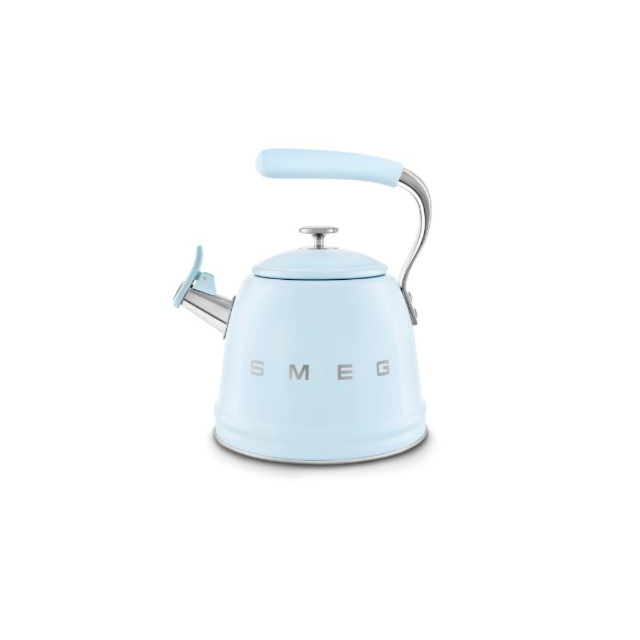 Smeg WKF01PB 50s Style Whilstling Kettle - Pastel Blue