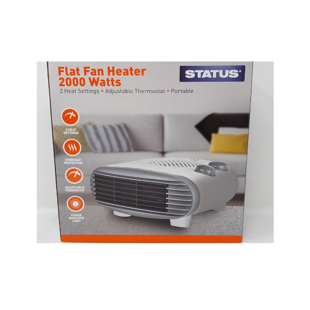Status FFH1P-2000W1PKB Flat Fan Heater 2kW