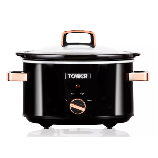 Tower T16018RG 3.5 Litre Slow Cooker - Rose Gold