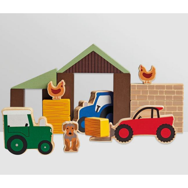 Tractor Ted Wooden Farm Play Blocks