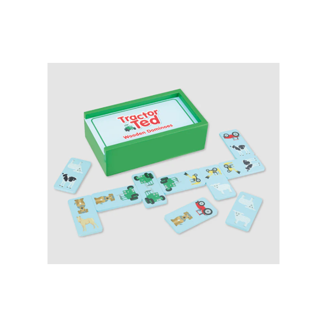 Tractor Ted Wooden Domino Set