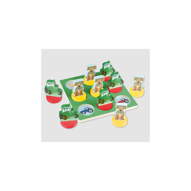 Tractor Ted Wooden Tic Tac Toe