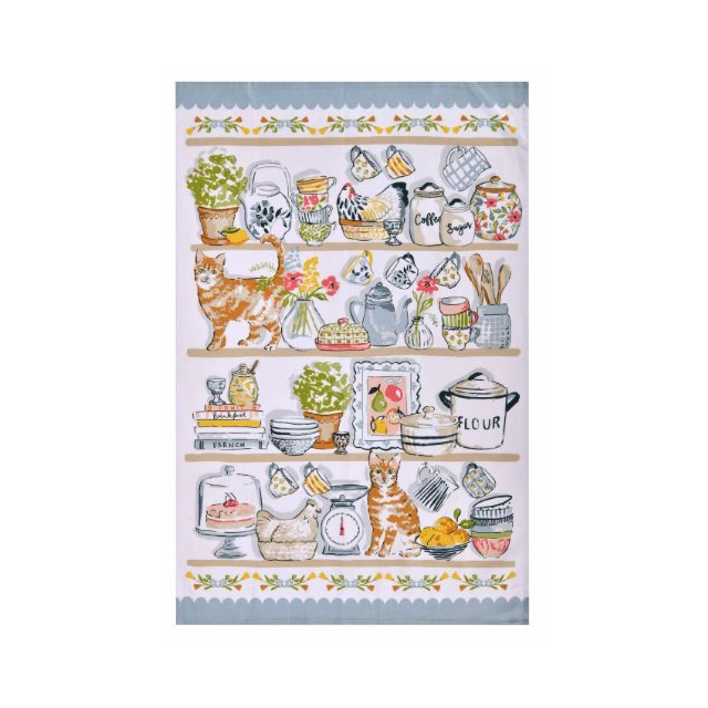 Ulster Weavers Teatowel Cotton - Pantry Cats