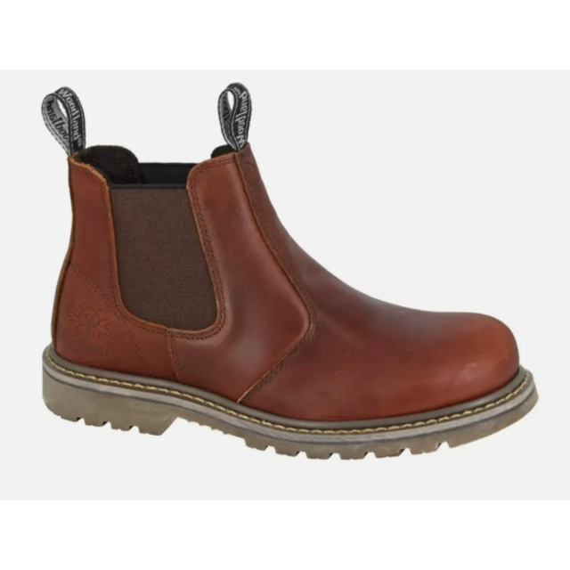 Woodland Gusset Chelsea Boot - Brown
