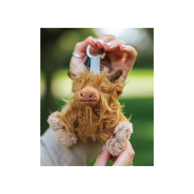 Wrendale Plush Keyring Highland Cow - Gordon
