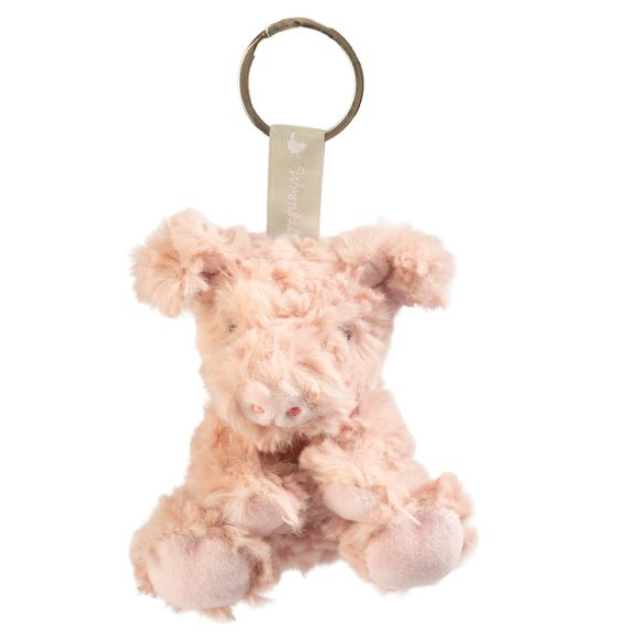 Wrendale Plush Keyring - Pig
