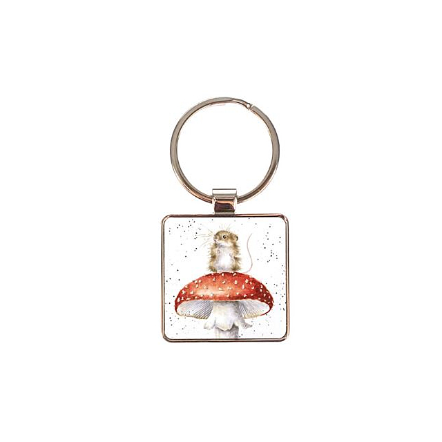 Wrendale Keyring 'He's A Fun-Gi' Mouse 