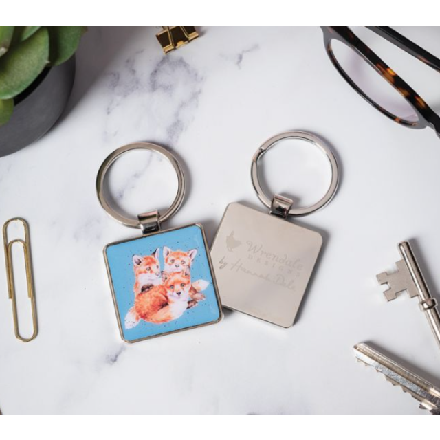 Wrendale Keyring Fox Snug As A Cub
