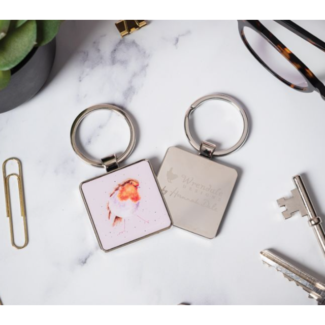 Wrendale Keyring - Curious Robin