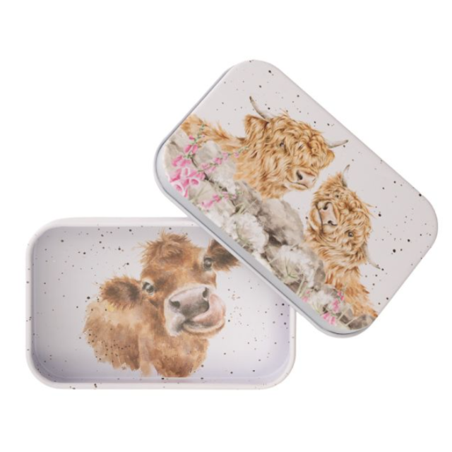 Wrendale Keepsake Tin Cow 'Just For Moo'