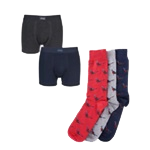 men's socks and underwear.